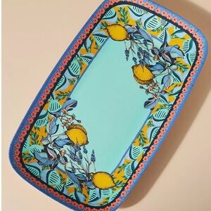 Alexandra Farmer for Anthropologie The Flock Melamine Rectangle Platter